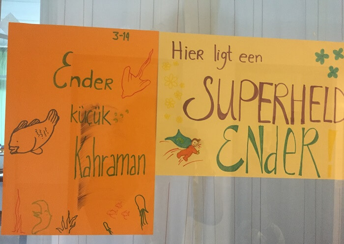 Ender in het ziekenhuis