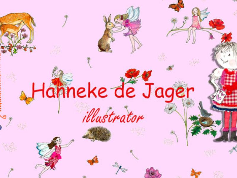 Behang, dekbedden en boeken van Hanneke de Jager