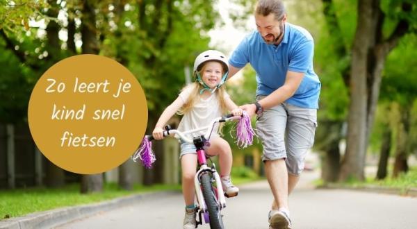 Zo leer jij je kind in no-time fietsen